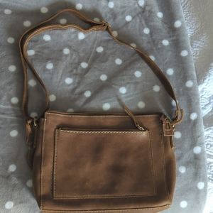 Roots tribe leather bag